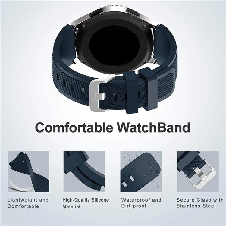 For Huawei Watch Watch 4 / GT 4 46mm / 4 Pro Replacement Strap 22mm Silicone Watch Band - White