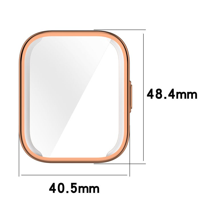 For Amazfit Bip 5 Unity TPU Case Anti-Scratch Smartwatch Protector Watch Case Cover - Black