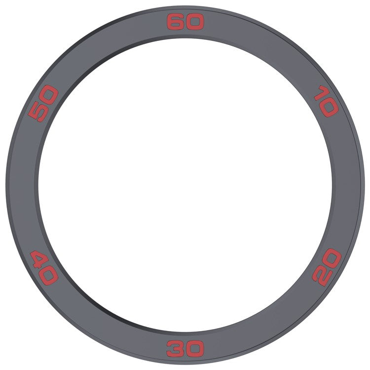For Nothing CMF Watch Pro 2 Watch Bezel with Screen Film Watch Frame Metal Ring Cover - Grey / Red