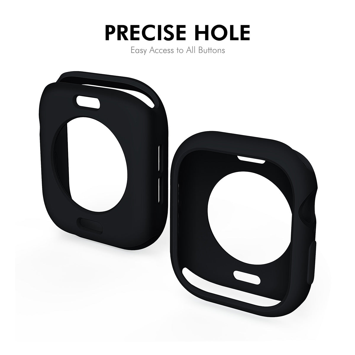 For Apple Watch Series 10 46mm ENKAY HAT PRINCE 2 in 1 Candy Color TPU Watch Case with Full Coverage PMMA Soft Film - Purple