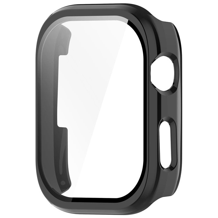 For Huawei Watch D2 Case Hard PC All Around Watch Cover with Tempered Glass Film - Black