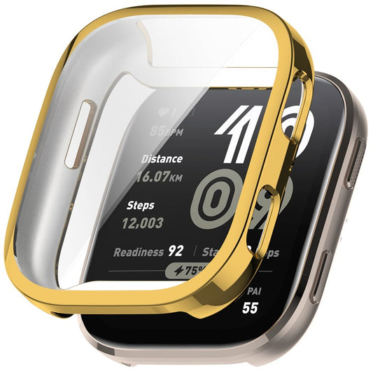 For Huami Amazfit Bip 6 (A2435) Watch Case Full Coverage Flexible TPU Electroplating Cover - Gold