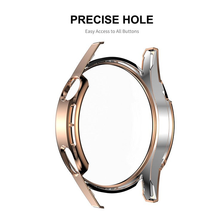 ENKAY HAT PRINCE for Huawei Watch GT 3 46mm Anti-scratch 9H Tempered Glass Screen Protector Electroplating Hard PC Watch Case - Pink