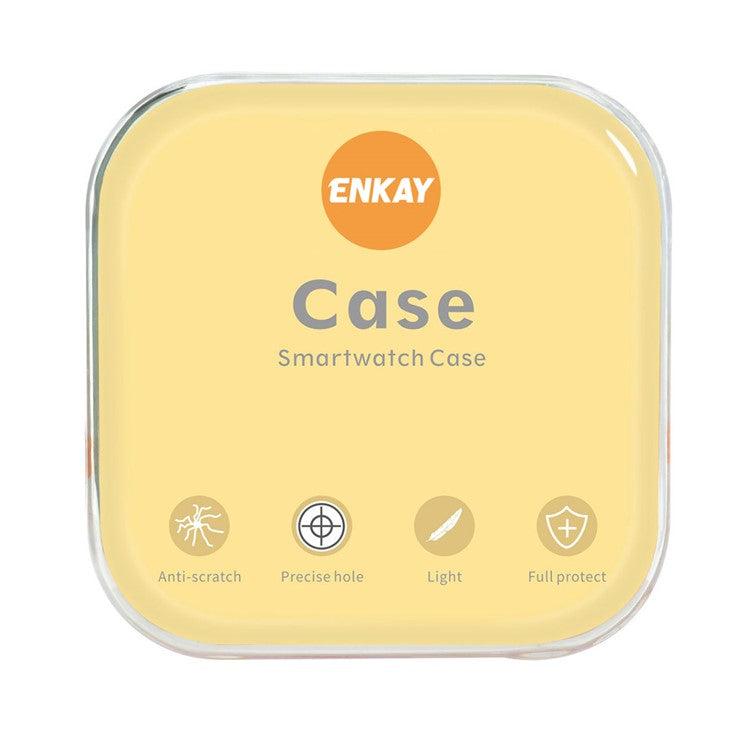 ENKAY HAT PRINCE for Huawei Watch GT 3 46mm 9H Tempered Glass Screen Protector Matte Rubberized Hard PC Watch Case - Dark Blue