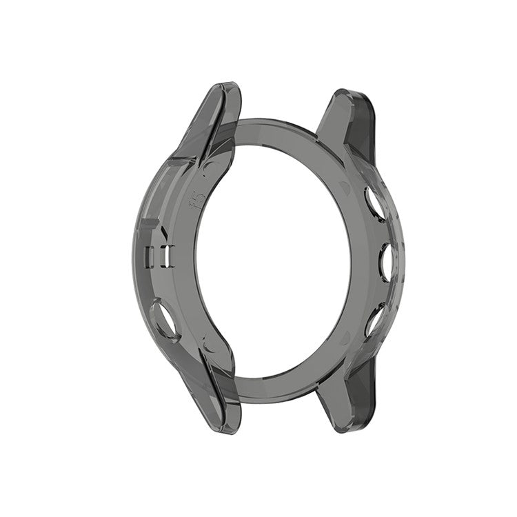 Transparent Watch Case for Garmin Fenix 5/5 Plus Full Coverage Soft TPU Protective Cover - Transparent Black