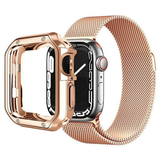 For Apple Watch Series 1 / 2 / 3 42mm Quick Release Watch Case Sports Watch TPU Case Protector - Rose Gold