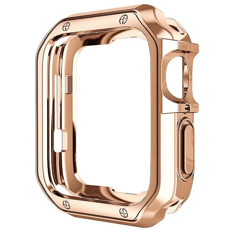 For Apple Watch Series 1 / 2 / 3 42mm Quick Release Watch Case Sports Watch TPU Case Protector - Rose Gold