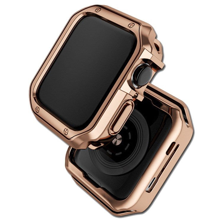 For Apple Watch Series 1 / 2 / 3 42mm Quick Release Watch Case Sports Watch TPU Case Protector - Rose Gold