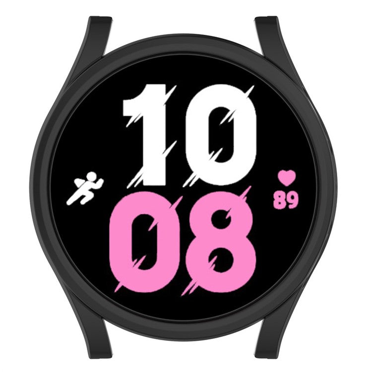 For Samsung Watch FE / Watch6 / Watch5 / Watch4 40mm Cover Hard PC Hollow Protective Watch Case - Black