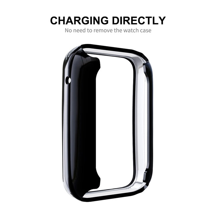 ENKAY HAT PRINCE For Xiaomi Mi Band 7 Pro Full Protection Soft TPU Watch Case Drop-Proof Electroplating Protective Cover with TPU Screen Film - Silver