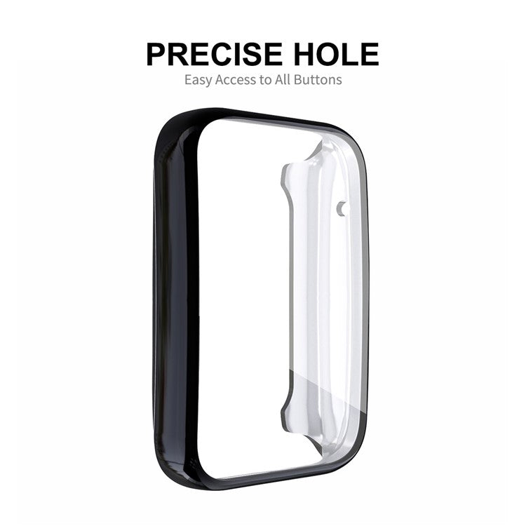 ENKAY HAT PRINCE For Xiaomi Mi Band 7 Pro Full Protection Soft TPU Watch Case Drop-Proof Electroplating Protective Cover with TPU Screen Film - Silver