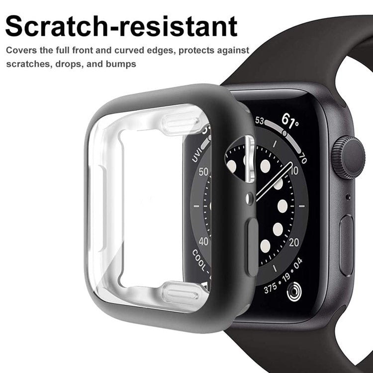 For Apple Watch Ultra 2 49mm / Ultra 49m TPU Case with Screen Protector All Around Electroplated Watch Cover - Rose Gold
