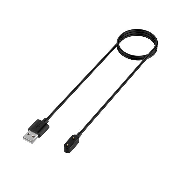 100cm Magnetic Charging Cable Smart Watch USB Charger Dock for Honor Band 8 / Band 6 / Band 7 / Watch Fit (with Overcharge Protection Chip)- Black