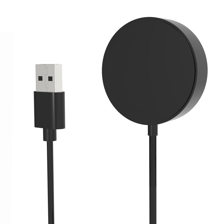 1m USB Cable Charger Smart Watch Charging Dock Cradle for Xiaomi Haylou RS3 LS04 - Black