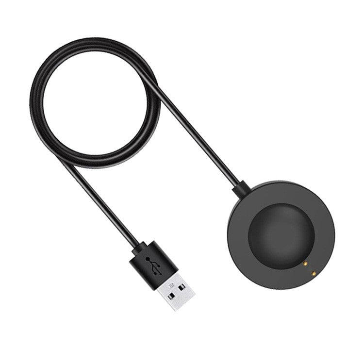 1m For Fossil Gen 6 / Gen 5 FTW4024 / FTW4025 / FTW4026 Smartwatch USB Charger Magnetic Absorption Charging Dock Cable - Black