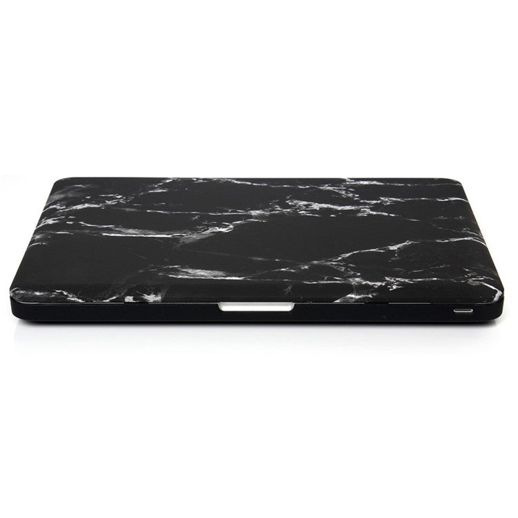 Marble Pattern Hard Snap-on Cover for Macbook Air 13.3 Inch Heat-Dissipated - White / Black