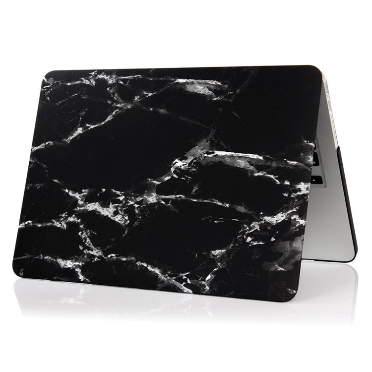Marble Pattern Hard Case for Macbook Pro 13.3 with Retina Display - White / Black