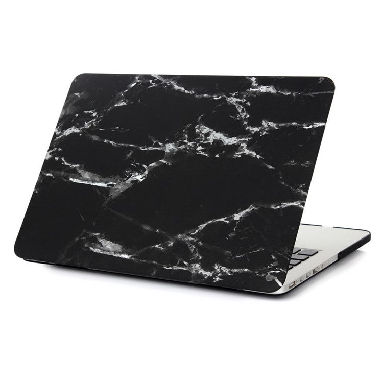 Marble Pattern Hard Case for Macbook Pro 13.3 with Retina Display - White / Black