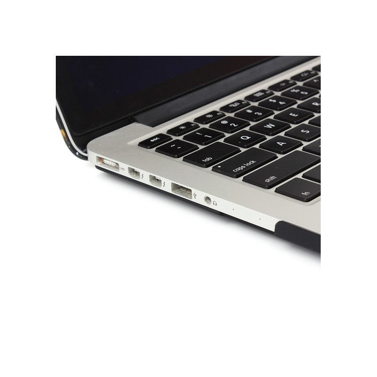 Marble Pattern Hard Case for Macbook Pro 13.3 with Retina Display - White / Black