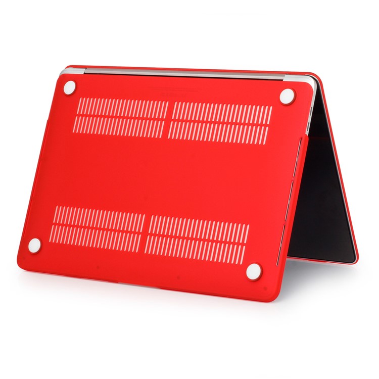 Matte Plastic Front and Back Shell for MacBook Air 13.3" Retina Display A2337 M1 (2020)/Air 13.3'' Retina Display A2179 (2020)/Air 13.3-inch (2019) (2018) A1932 - Red
