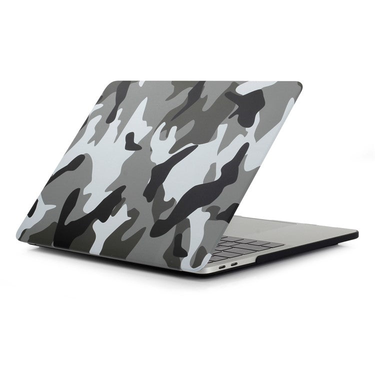 Patterned Front/Back Hard Case for MacBook Air 13.3" Retina Display A2337 M1 (2020)/Air 13.3'' Retina Display A2179 (2020)/Air 13.3-inch (2019) (2018) A1932 - Camouflage Pattern / Grey