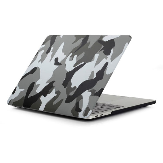 Patterned Front/Back Hard Case for MacBook Air 13.3" Retina Display A2337 M1 (2020)/Air 13.3'' Retina Display A2179 (2020)/Air 13.3-inch (2019) (2018) A1932 - Camouflage Pattern / Grey