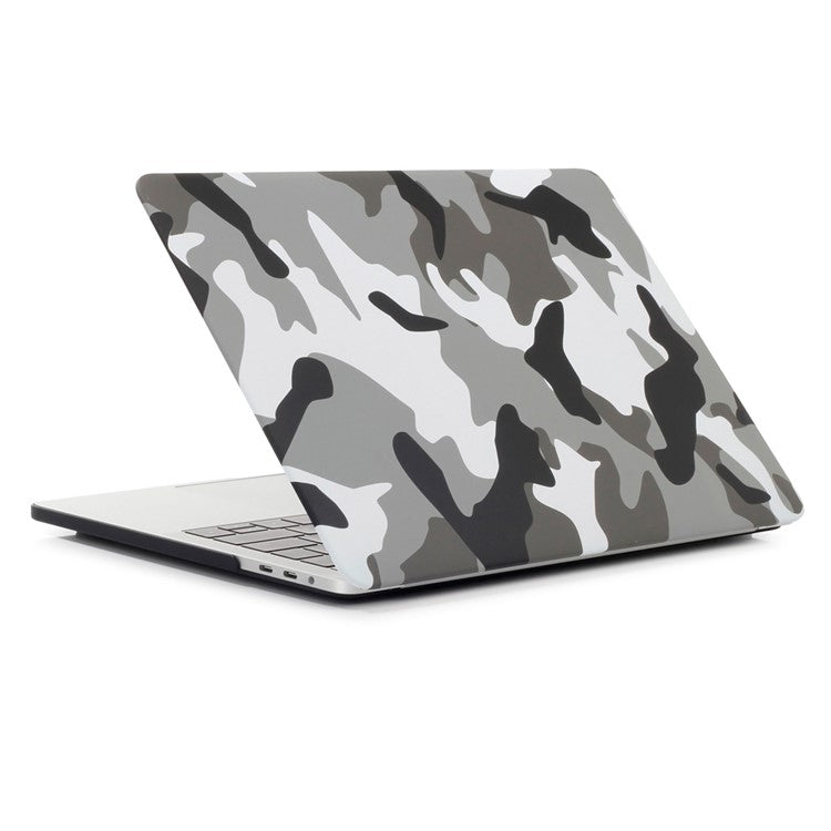 Patterned Front/Back Hard Case for MacBook Air 13.3" Retina Display A2337 M1 (2020)/Air 13.3'' Retina Display A2179 (2020)/Air 13.3-inch (2019) (2018) A1932 - Camouflage Pattern / Grey