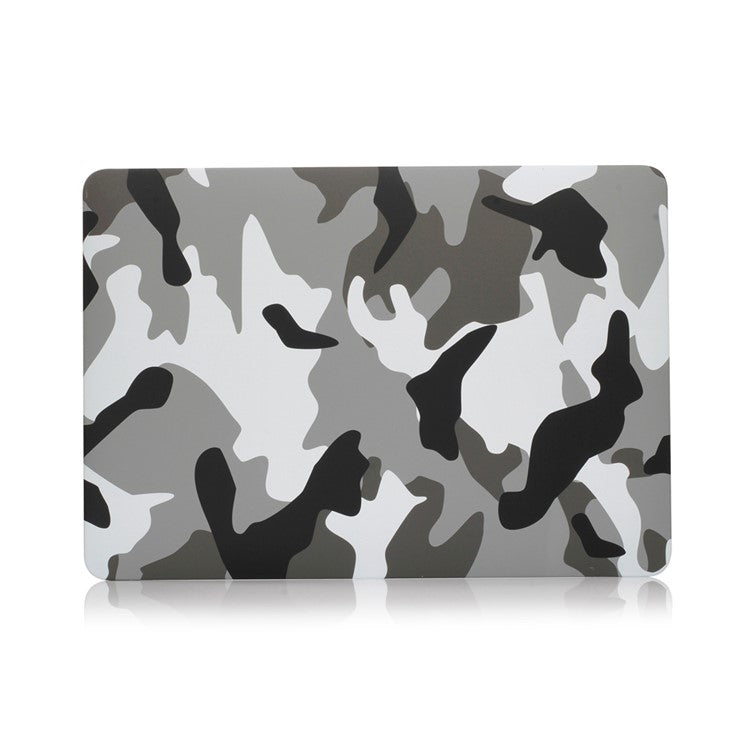 Patterned Front/Back Hard Case for MacBook Air 13.3" Retina Display A2337 M1 (2020)/Air 13.3'' Retina Display A2179 (2020)/Air 13.3-inch (2019) (2018) A1932 - Camouflage Pattern / Grey