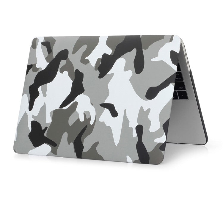 Patterned Front/Back Hard Case for MacBook Air 13.3" Retina Display A2337 M1 (2020)/Air 13.3'' Retina Display A2179 (2020)/Air 13.3-inch (2019) (2018) A1932 - Camouflage Pattern / Grey