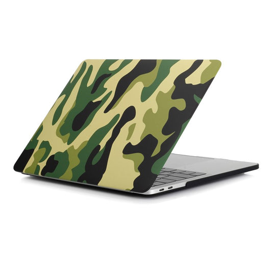 Front/Back Patterned PC Case for MacBook Air 13.3" Retina Display A2337 M1 (2020)/Air 13.3'' Retina Display A2179 (2020)/Air 13.3-inch (2019) (2018) A1932 - Camouflage Pattern / Green