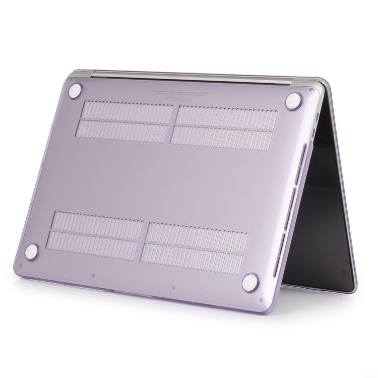 See-through Front/Back PC Protector Case for MacBook Air 13.3" Retina Display A2337 M1 (2020)/Air 13.3'' Retina Display A2179 (2020)/Air 13.3-inch (2019) (2018) A1932 - Purple
