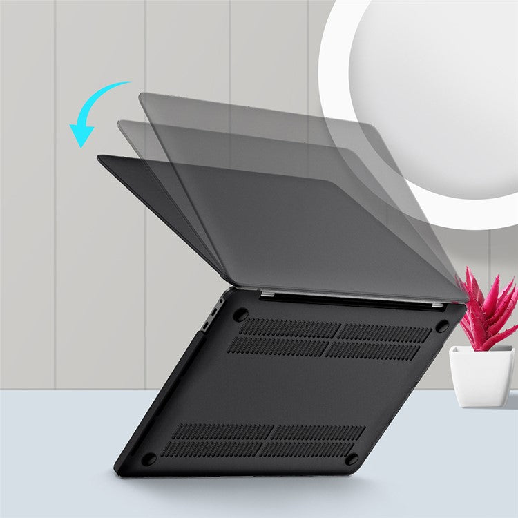 LENTION New Matte Hard Tablet Case for MacBook Air 13.3" Retina Display A2337 M1 (2020)/Air 13.3'' Retina Display A2179 (2020)/Air 13.3-inch (2019) (2018) A1932 - Black