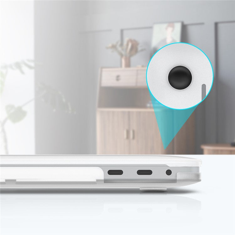 LENTION New Matte Hard Tablet Case for MacBook Air 13.3" Retina Display A2337 M1 (2020)/Air 13.3'' Retina Display A2179 (2020)/Air 13.3-inch (2019) (2018) A1932 - White