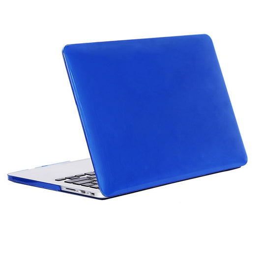 Front and Back See-through Shock Absorption Hard PC Shell Case for MacBook Pro 16 inch (2019) - Dark Blue
