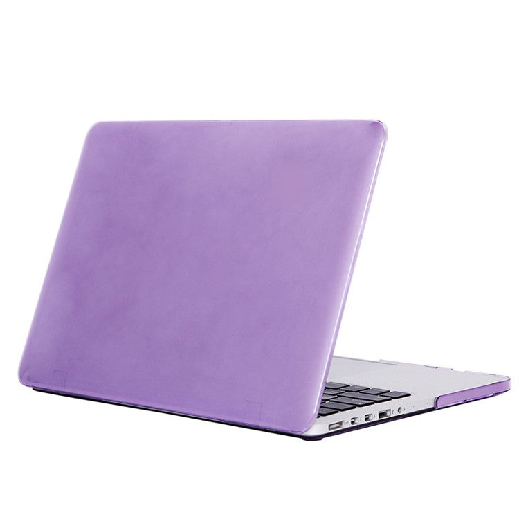 Front and Back See-through Shock Absorption Hard PC Shell Case for MacBook Pro 16 inch (2019) - Purple