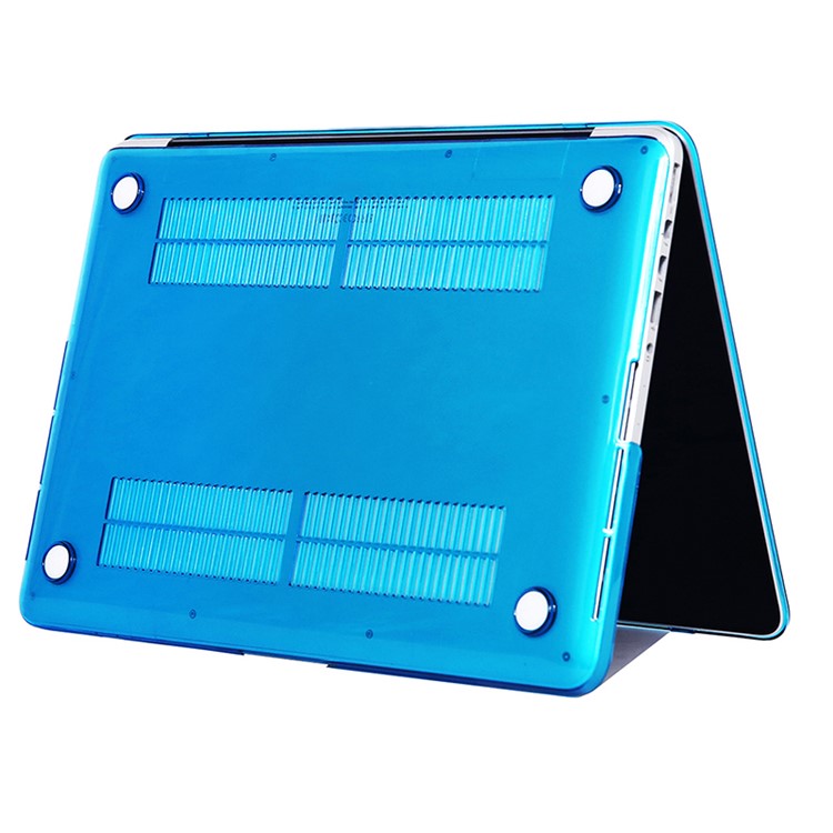 Front and Back See-through Shock Absorption Hard PC Shell Case for MacBook Pro 16 inch (2019) - Baby Blue