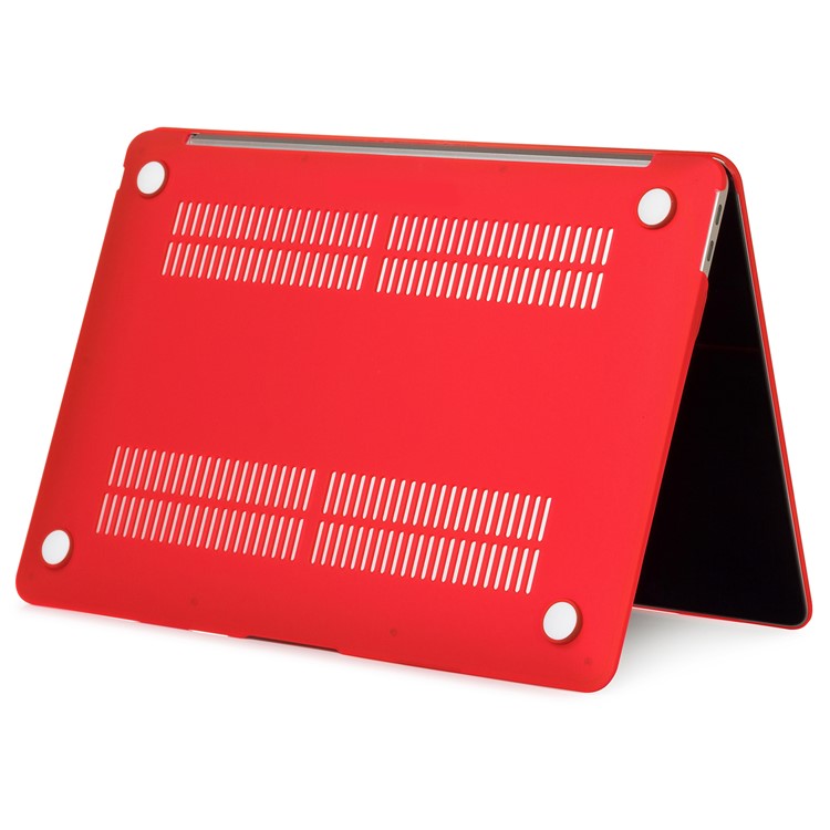 Matte Plastic Front and Back Protective Case for MacBook Pro 16 inch (2019) - Red