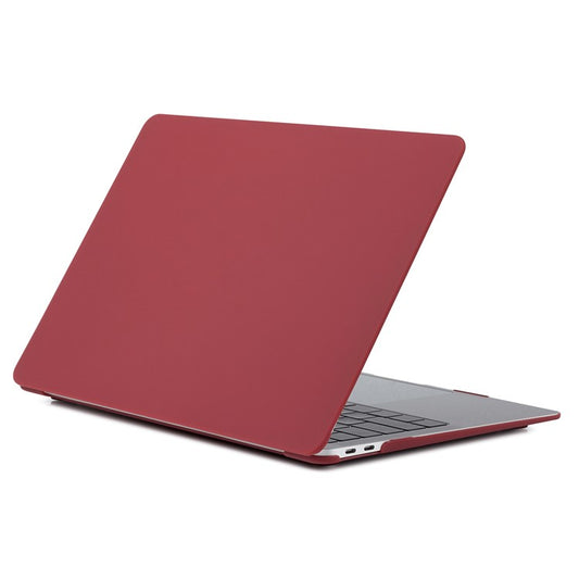 Matte Plastic Front and Back Protective Case for MacBook Pro 16 inch (2019) - Wine Red