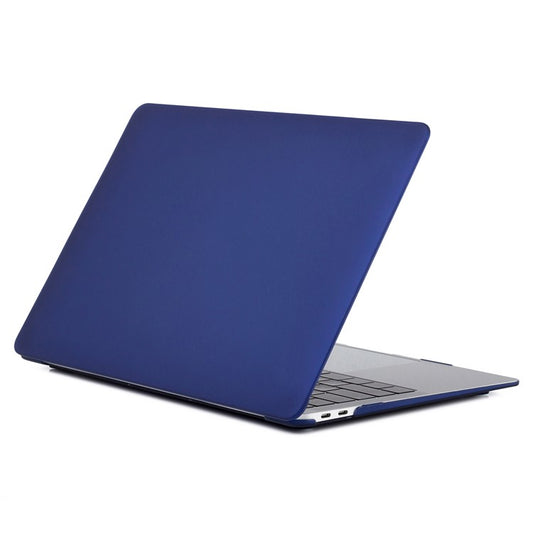Matte Plastic Front and Back Protective Case for MacBook Pro 16 inch (2019) - Dark Blue