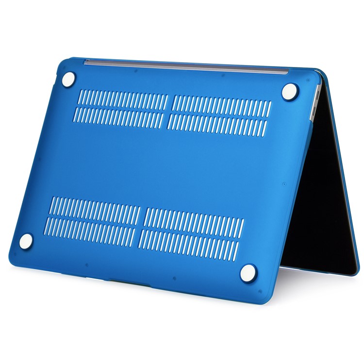 Matte Plastic Front and Back Protective Case for MacBook Pro 16 inch (2019) - Blue