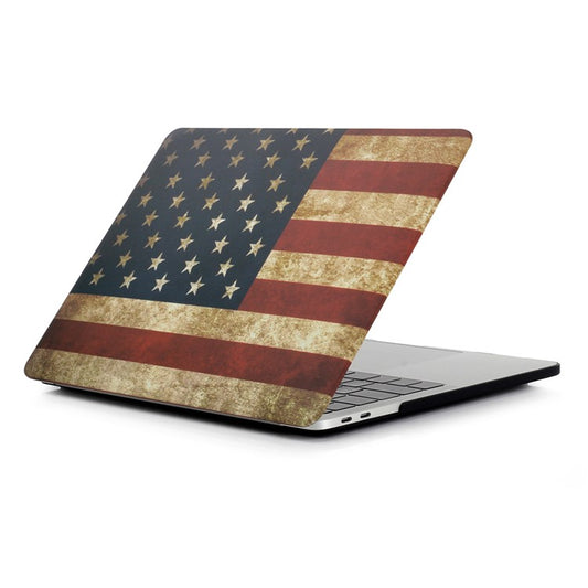 Patterned Hard Protective Case for MacBook Pro 13 inch 2016 A1706/A1708/A1989/A2159/A2251/A2289/A2338 - American Flag