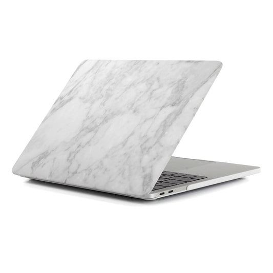 Patterned Hard Protective Case for MacBook Pro 13 inch 2016 A1706/A1708/A1989/A2159/A2251/A2289/A2338 - Marble Pattern / Light Grey