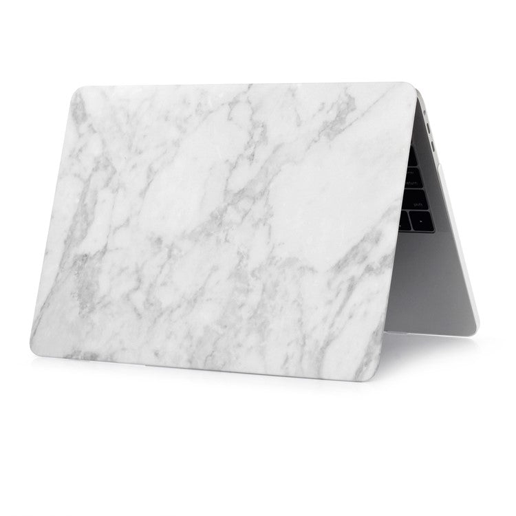 Patterned Hard Protective Case for MacBook Pro 13 inch 2016 A1706/A1708/A1989/A2159/A2251/A2289/A2338 - Marble Pattern / Light Grey
