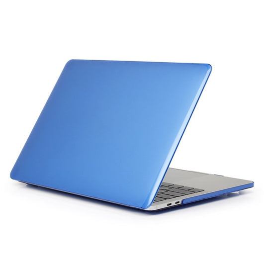 Front and Back Crystal Clear Protective Cover for Macbook Pro 15.4-inch 2016 with Touch Bar (A1707) - Dark Blue