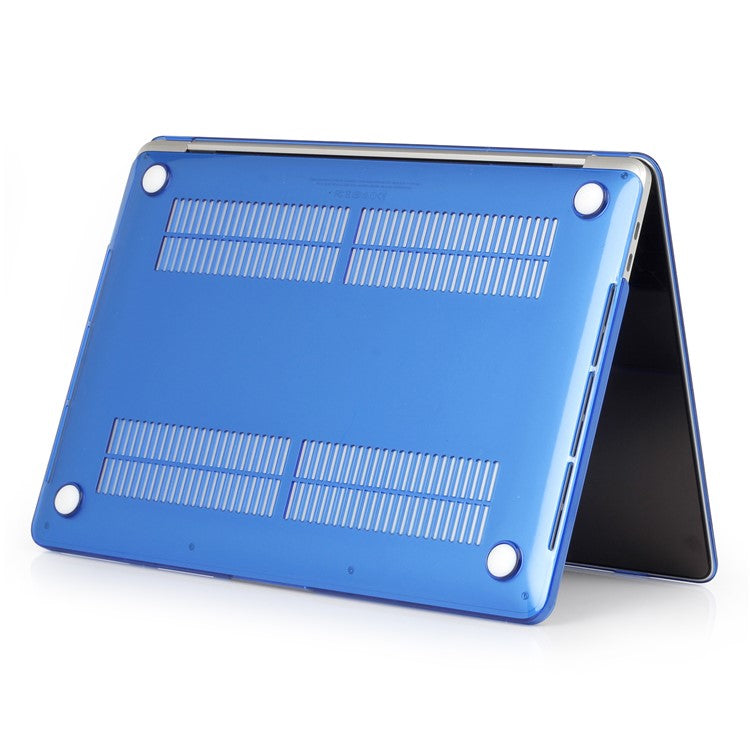 Front and Back Crystal Clear Protective Cover for Macbook Pro 15.4-inch 2016 with Touch Bar (A1707) - Dark Blue
