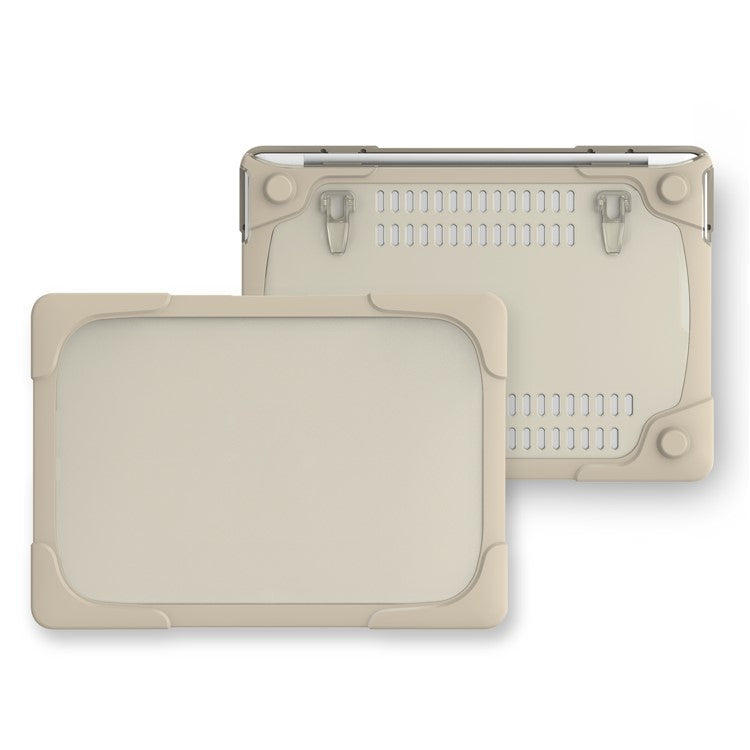 Plastic TPU 2-Piece Hybrid Cover for MacBook Pro 13-inch (2016) with Touch Bar - Khaki
