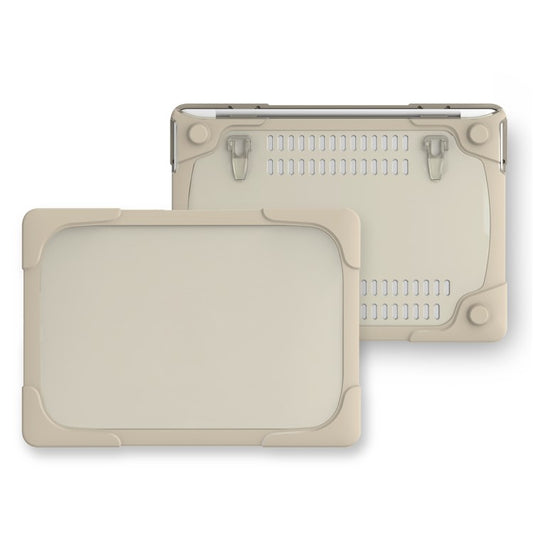 Plastic TPU 2-Piece Hybrid Cover for MacBook Pro 13-inch (2016) with Touch Bar - Khaki