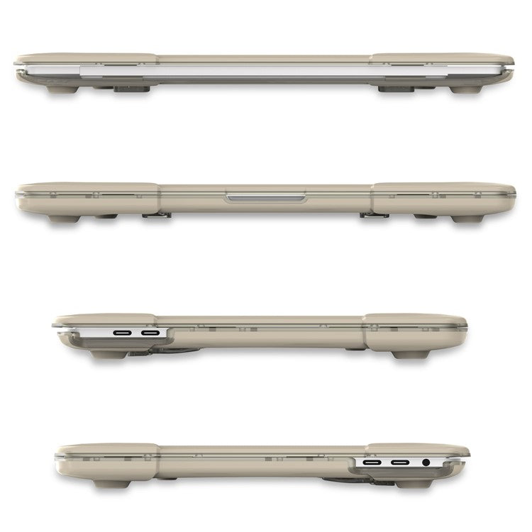 Plastic TPU 2-Piece Hybrid Cover for MacBook Pro 13-inch (2016) with Touch Bar - Khaki