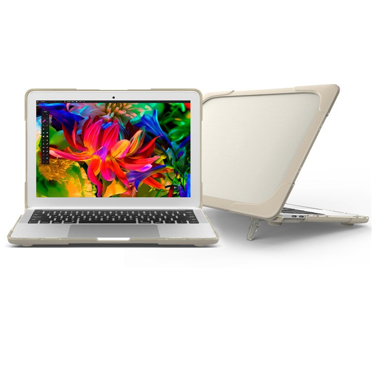 Plastic TPU 2-Piece Hybrid Cover for MacBook Pro 13-inch (2016) with Touch Bar - Khaki