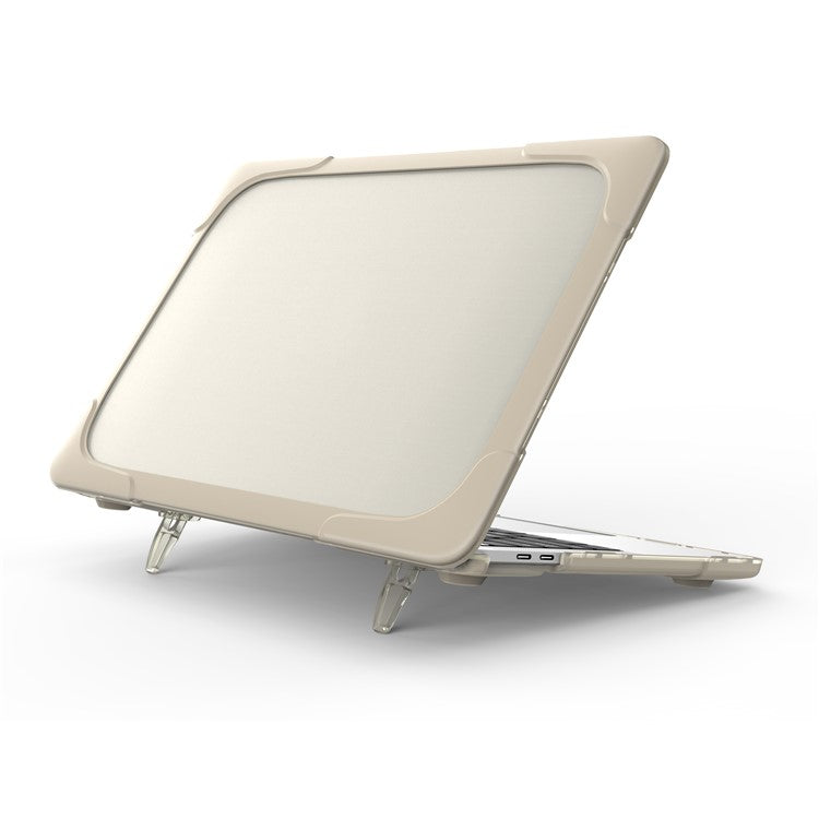 Plastic TPU 2-Piece Hybrid Cover for MacBook Pro 13-inch (2016) with Touch Bar - Khaki